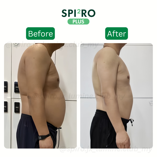 Customer before and after
